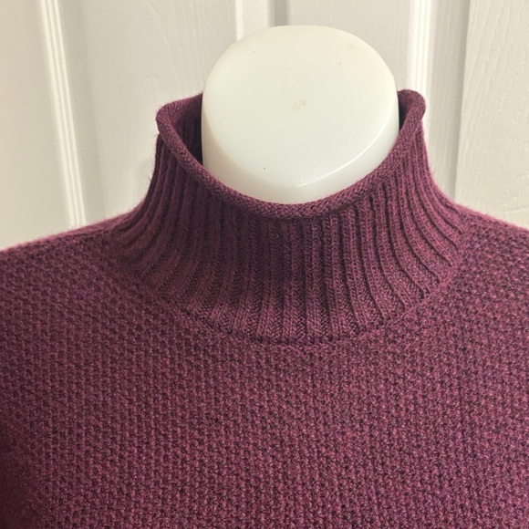 Nine West Deep Wine Turtleneck Sweater - Picture 4 of 6